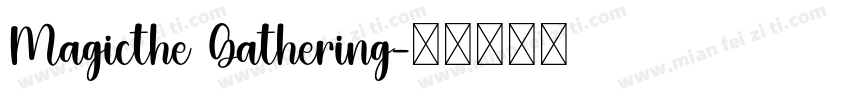 Magicthe Gathering字体转换